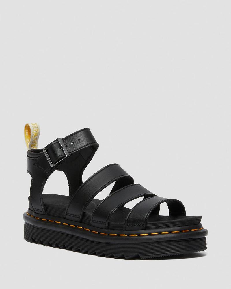 Sandalias De Gladiador Dr Martens Vegan Blaire Felix Mujer Negros | MX 487ZUT